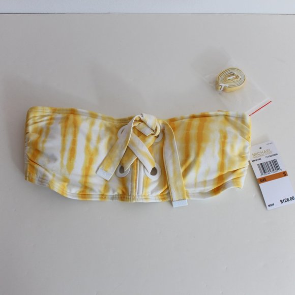 Michael Kors Tie Dye Lace Up High Waisted Bikini - Picture 3 of 7